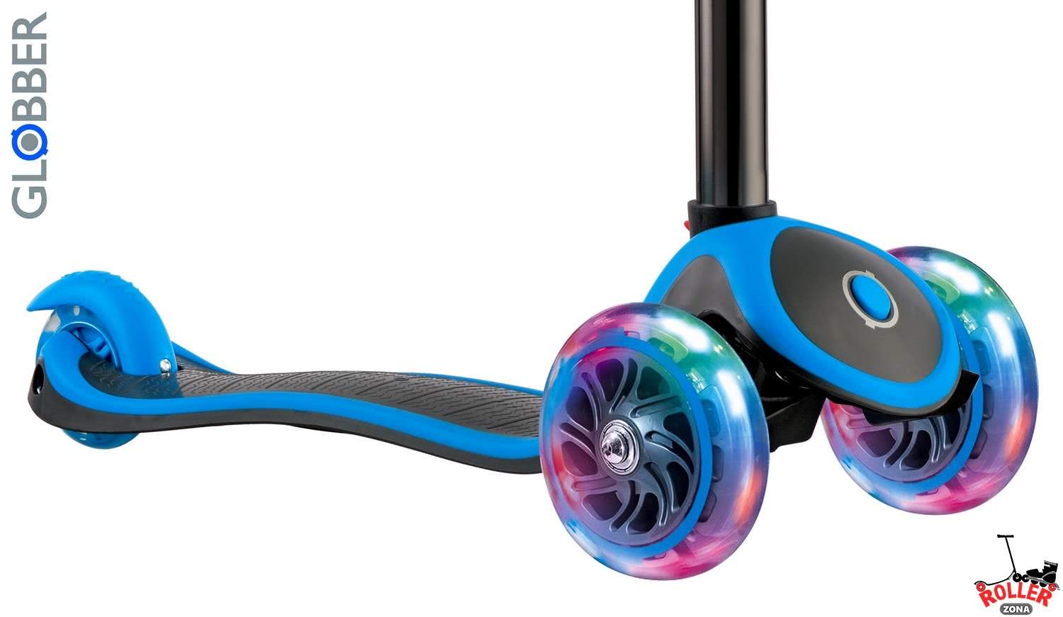 Самокат GLOBBER PRIMO PLUS TITANIUM со светящимися колесами Самокат GLOBBER PRIMO PLUS TITANIUM со светящимися колесами