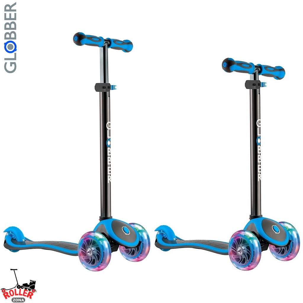 Самокат GLOBBER PRIMO PLUS TITANIUM со светящимися колесами Самокат GLOBBER PRIMO PLUS TITANIUM со светящимися колесами