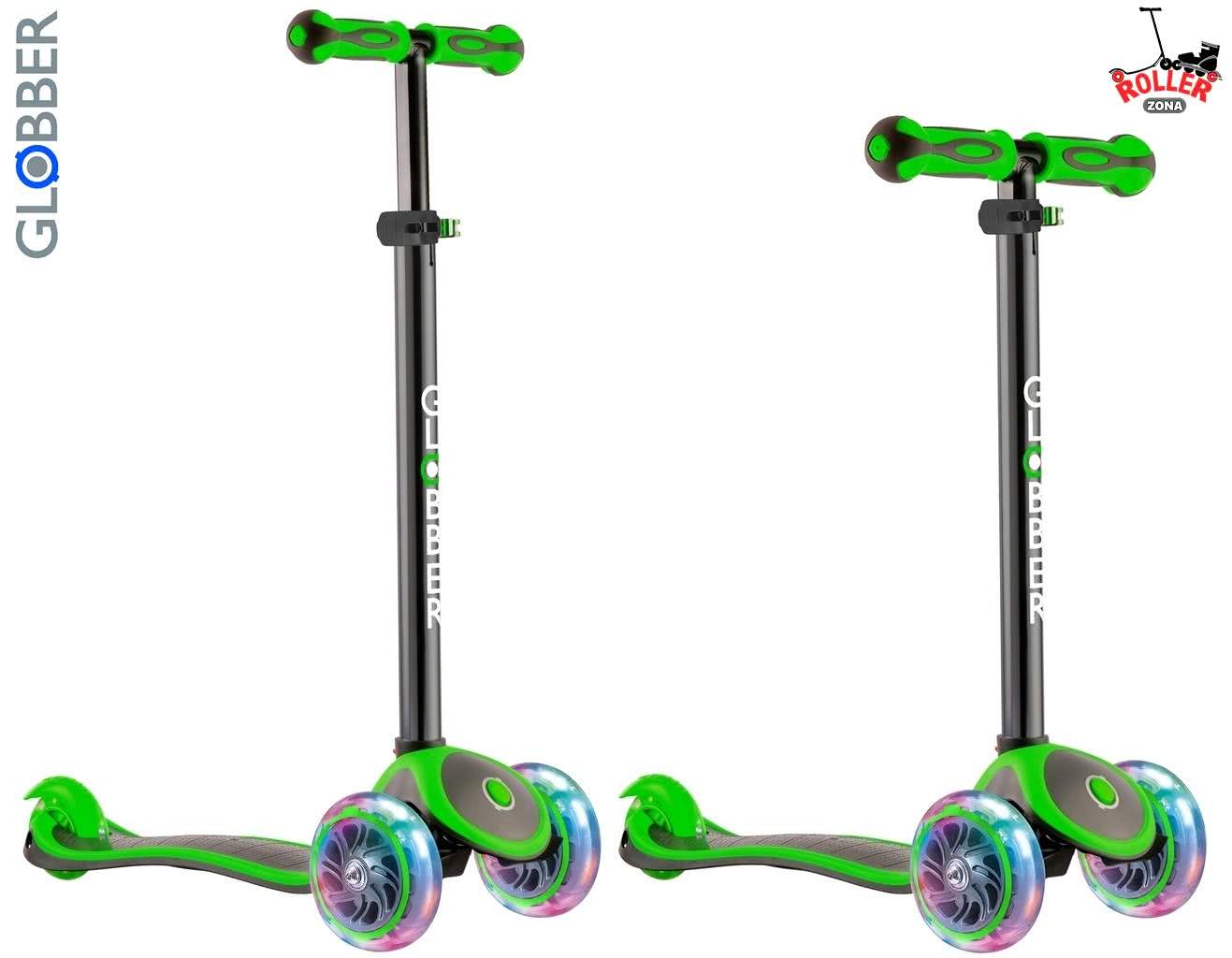 Самокат GLOBBER PRIMO PLUS TITANIUM со светящимися колесами Самокат GLOBBER PRIMO PLUS TITANIUM со светящимися колесами
