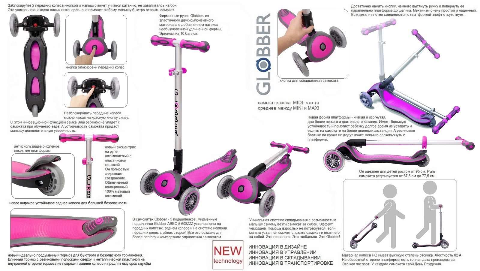 Все преимущества GLOBBER ELITE S My Free Fold up самокат GLOBBER ELITE S My Free Fold up