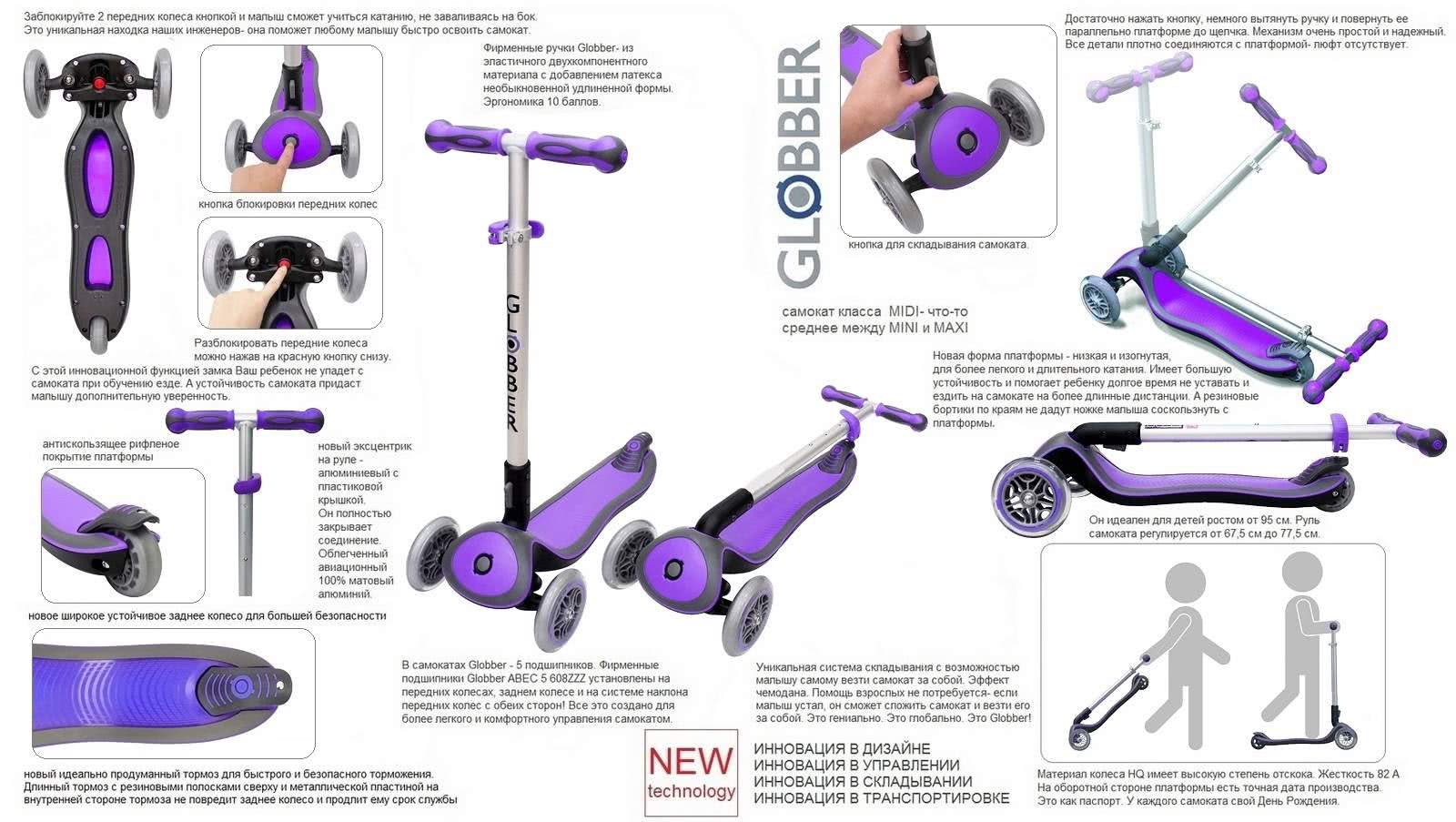 Все преимущества GLOBBER ELITE S My Free Fold up самокат GLOBBER ELITE S My Free Fold up