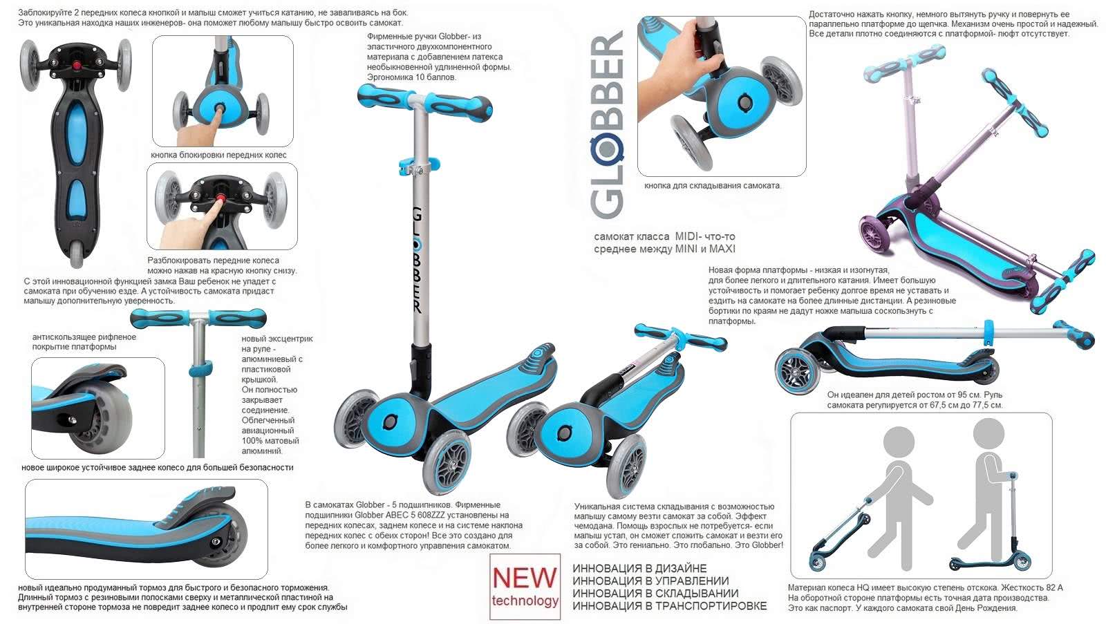 Все преимущества GLOBBER ELITE S My Free Fold up самокат GLOBBER ELITE S My Free Fold up