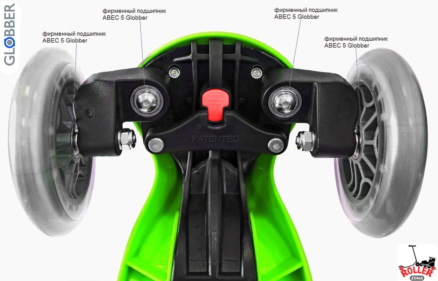 Самокат GLOBBER PRIMO Fantasy со светящимися колесами Самокат GLOBBER PRIMO Fantasy со светящимися колесами