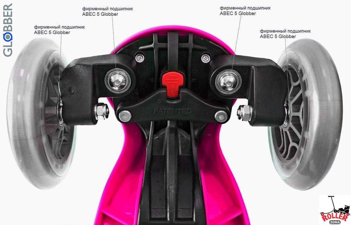 Самокат GLOBBER PRIMO PLUS со светящимися колесами Самокат GLOBBER PRIMO PLUS со светящимися колесами