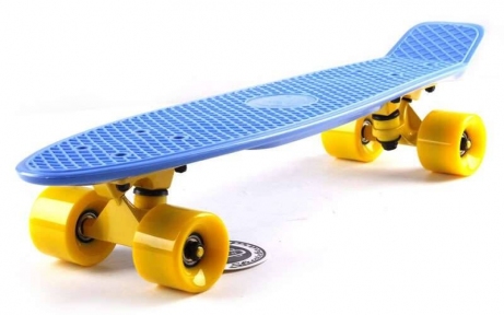 Пенни Борд. Penny Board Fish Skateboards Голубой - Фото № 1