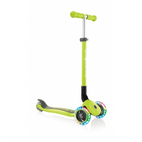 Самокат GLOBBER серии PRIMO FOLDABLE LIGHTS 432-106-2 Green / зеленый - Фото № 1