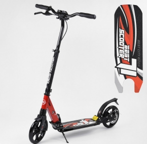 Самокат Best Scooter PU 200/200 Disc Красный - Фото № 1