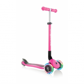 Самокат GLOBBER серии PRIMO FOLDABLE LIGHTS 432-110-2 Pink / розовый - Фото № 1