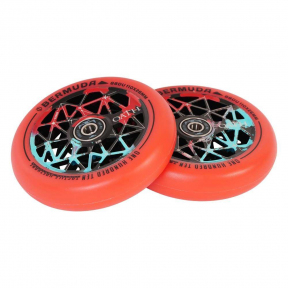 Колесо для трюкового самокату Oath Bermuda 110mm Black/Teal/Red - Фото № 1