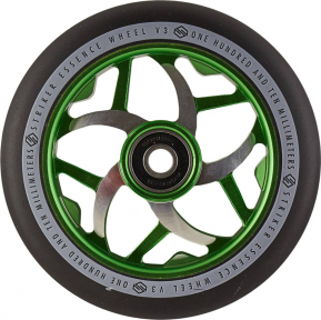 Колесо для трюкового самокату Striker Essence V3 Black Pro Scooter Wheel 110 мм Green - Фото № 1