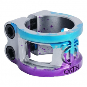 Затискач Oath Cage V2 Alloy 2 Bolt Blue/Purple/Titanium - Фото № 1