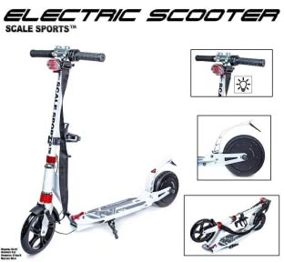ЭЛЕКТРОСАМОКАТ SCALE SPORTS SS-02. WHITE. LED-ФОНАРИК! - Фото № 1