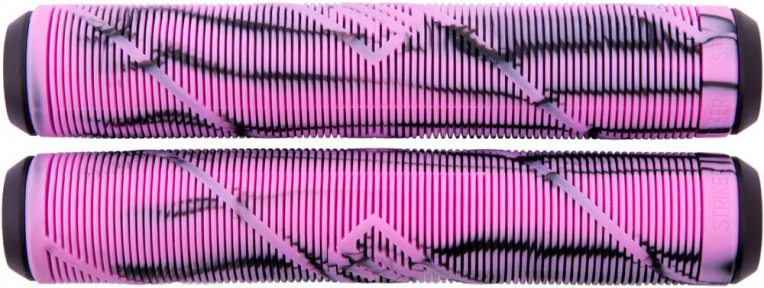 Грипсы Striker Thick Logo Pro Scooter Grips Black/Pink - Фото № 1