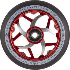 Колесо для трюкового самоката Striker Essence V3 Black Pro Scooter Wheel 110 мм Red - Фото № 1