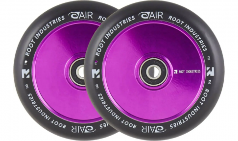 Колесо для трюкового самоката Root Air Black Pro Scooter Wheels 2-pack 110mm Purple - Фото № 1