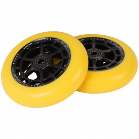 Колесо для трюкового самоката UrbanArtt Civic 115 x 30mm Black/Yellow - Фото № 1