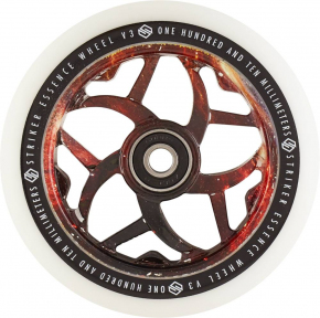 Колесо для трюкового самокату Striker Essence V3 White Pro Scooter Wheel 110 мм Yellow Galaxy - Фото № 1