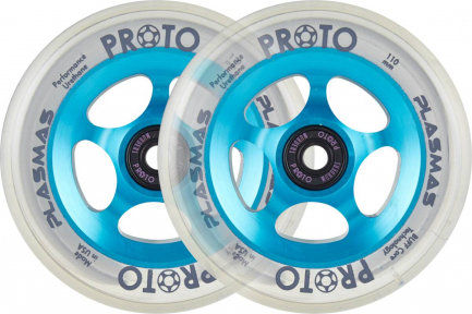 Колесо для трюкового самоката Proto Plasma Pro Scooter Wheels 2-Pack 110mm Electric Blue - Фото № 1