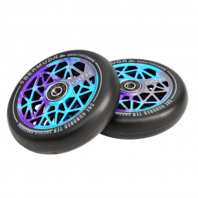 Колесо для трюкового самокату Oath Bermuda 110mm Blue/Purple/Titanium - Фото № 1