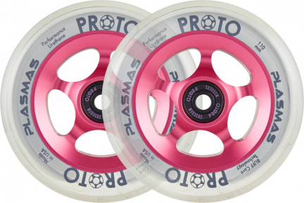 Колесо для трюкового самоката Proto Plasma Pro Scooter Wheels 2-Pack 110mm Neon Pink - Фото № 1