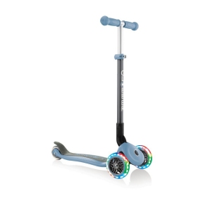 Самокат GLOBBER серии PRIMO FOLDABLE LIGHTS 432-200-2 Ash Blue / Пепельно-голубой - Фото № 1