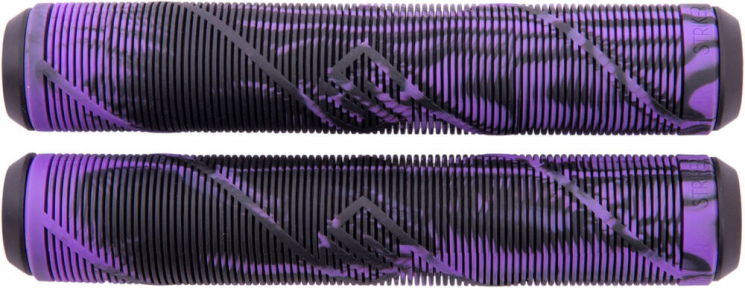 Грипсы Striker Thick Logo Pro Scooter Grips Black/Purple - Фото № 1