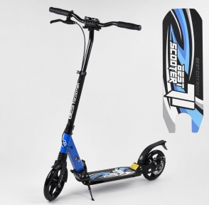 Самокат Best Scooter PU 200/200 Disc Синий - Фото № 1