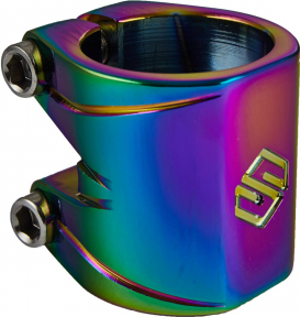 Зажим Striker Essence Double V2 Pro Scooter Clamp 31,8/34,9 Rainbow - Фото № 1