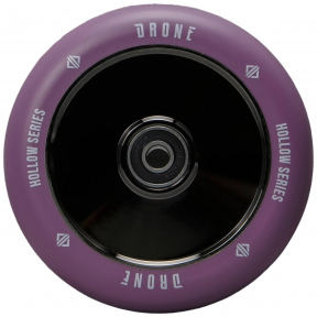Колесо для трюкового самокату Drone Hollow Series 110mm Smoked Chrome/Purple - Фото № 1