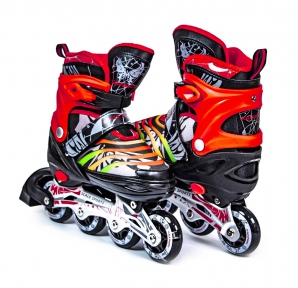 Ролики Scale Sports LF 907M червоно-чорні, розмір 38-41 - Фото № 1