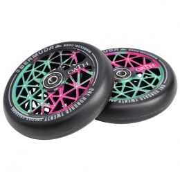 Колесо для трюкового самоката Oath Bermuda 120mm Green/Pink/Black