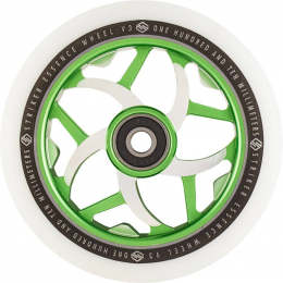 Колесо для трюкового самокату Striker Essence V3 White Pro Scooter Wheel 110 мм Green