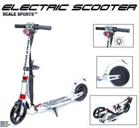 ЭЛЕКТРОСАМОКАТ SCALE SPORTS SS-02. WHITE. LED-ФОНАРИК!