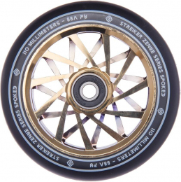 Колесо для трюкового самокату Striker Zenue Series Black 110mm Gold Chrome