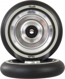 Колесо для трюкового самоката North Fullcore Silver/Black Pu
