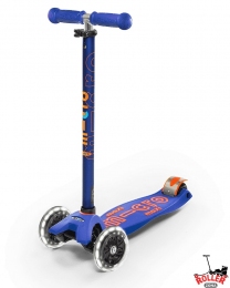 Самокат Maxi Micro Deluxe Blue з колесами що світяться