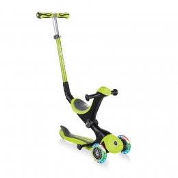 Самокат GLOBBER GO UP DELUXE LIGHTS 5в1 646-106 Lime Green / зелений