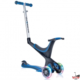Самокат GLOBBER EVO 5 in 1 синій з колесами що світяться