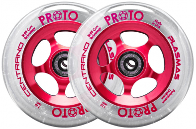 Колесо для трюкового самокату Proto X Centrano Plasma 2-Pack 110mm Clear On Red