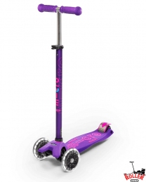 Самокат Maxi Micro Deluxe Purple з колесами що світяться