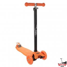 Самокат Maraton Scooter Maxi помаранчевий з колесами що світяться