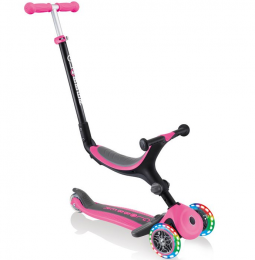 Самокат Globber GO UP Foldable Plus Lights Deep Pink 643-110