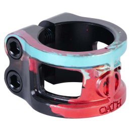 Затискач Oath Cage V2 Alloy 2 Bolt Black/Teal/Red