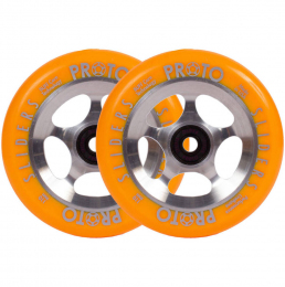 Колесо для трюкового самоката Proto Slider Starbright 110mm 2-pack Orange On Raw