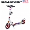 САМОКАТ ДВОКОЛІСНИЙ SCALE SPORTS SS-10 БІЛИЙ РІЧНИЙ ТОРМОЗ LED-ФОНАРИК - Фото №1